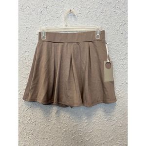 NWT - Women's Skort Size M by Paperoc Pleated Skirt w/Attached Shorts